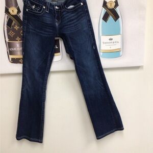 True Religion Rhinestone Women’s Dark Blue Stretch Jeans 29
